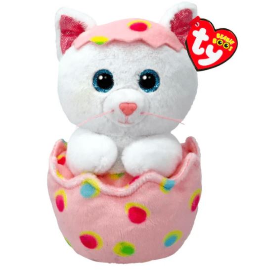 TY BEANIE BOOS ΛΟΥΤΡΙΝΟ: GIGGLES ΧΝΟΥΔΩΤΗ ΓΑΤΟΥΛΑ ΣΕ ΑΥΓΟ 15ΕΚ