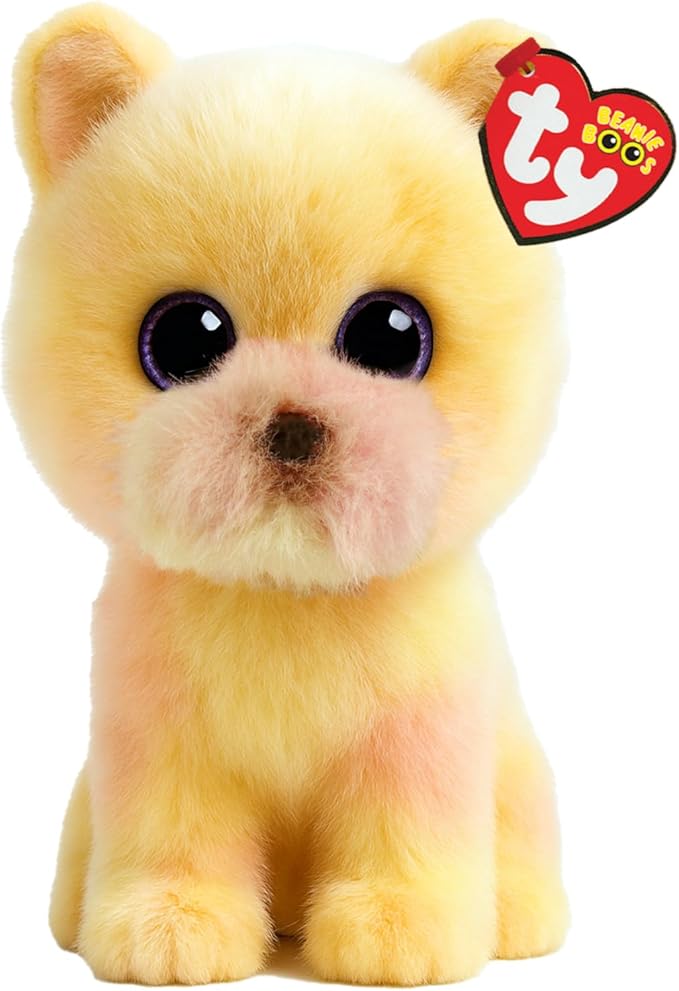 TY BEANIE BOOS ΛΟΥΤΡΙΝΟ: PALMER ΣΚΥΛΟΣ ΠΟΜΕΡΑΝΙΑΝ ΑΝΟΙΧΤΟ ΚΙΤΡΙΝΟ 15 ΕΚ.