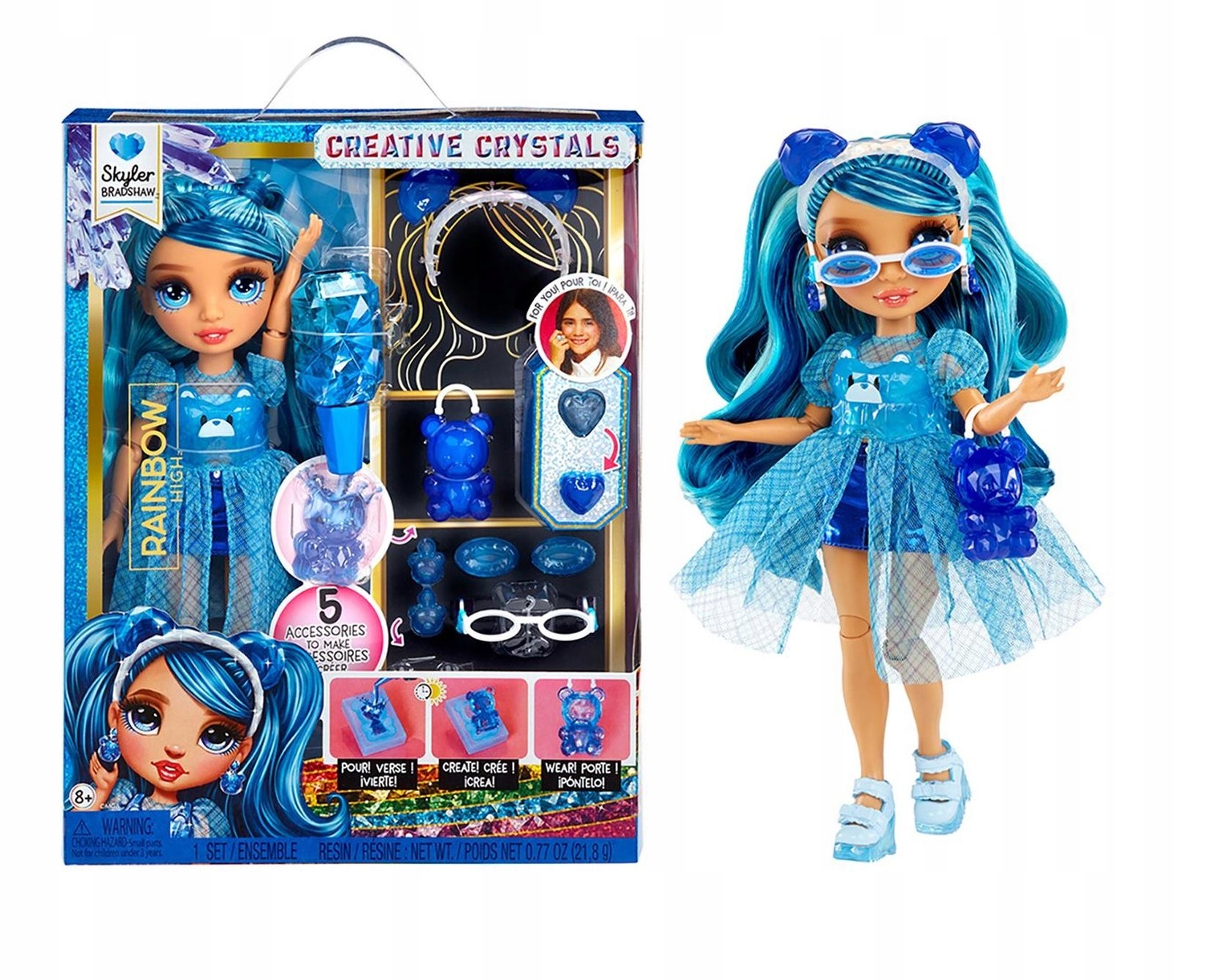 RAINBOW HIGH CREATIVE CRYSTALS FASHION DOLL- SKYLER