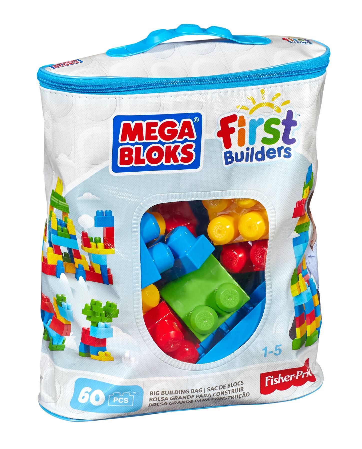 FISHER-PRICE - MEGA BLOKS: ΤΟΥΒΛΑΚΙΑ - ΤΣΑΝΤΑ ΜΠΛΕ 60 ΤΜΧ.- DCH55-8700