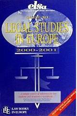 Guide to Legal Studies in Europe 2000-2001