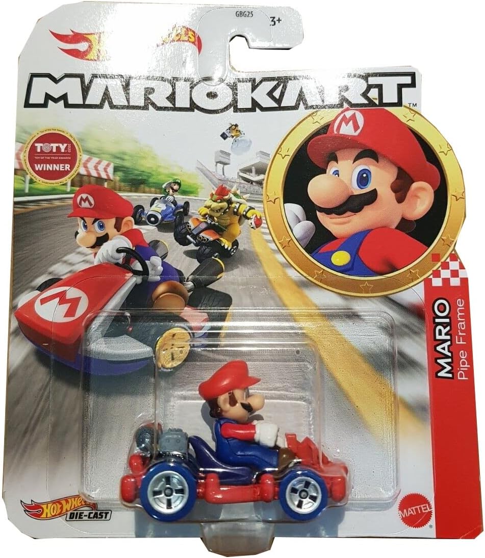 HOT WHEELS MARIO KART - MARIO PIPE FRAME / RETRO - HDB34