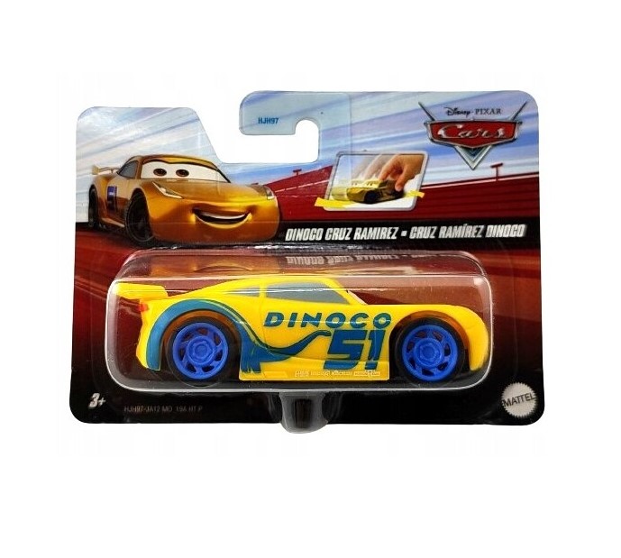 DISNEY PIXAR CARS - PULL BACK 1:43 DINOCO CRUZ RAMIREZ - HJH97