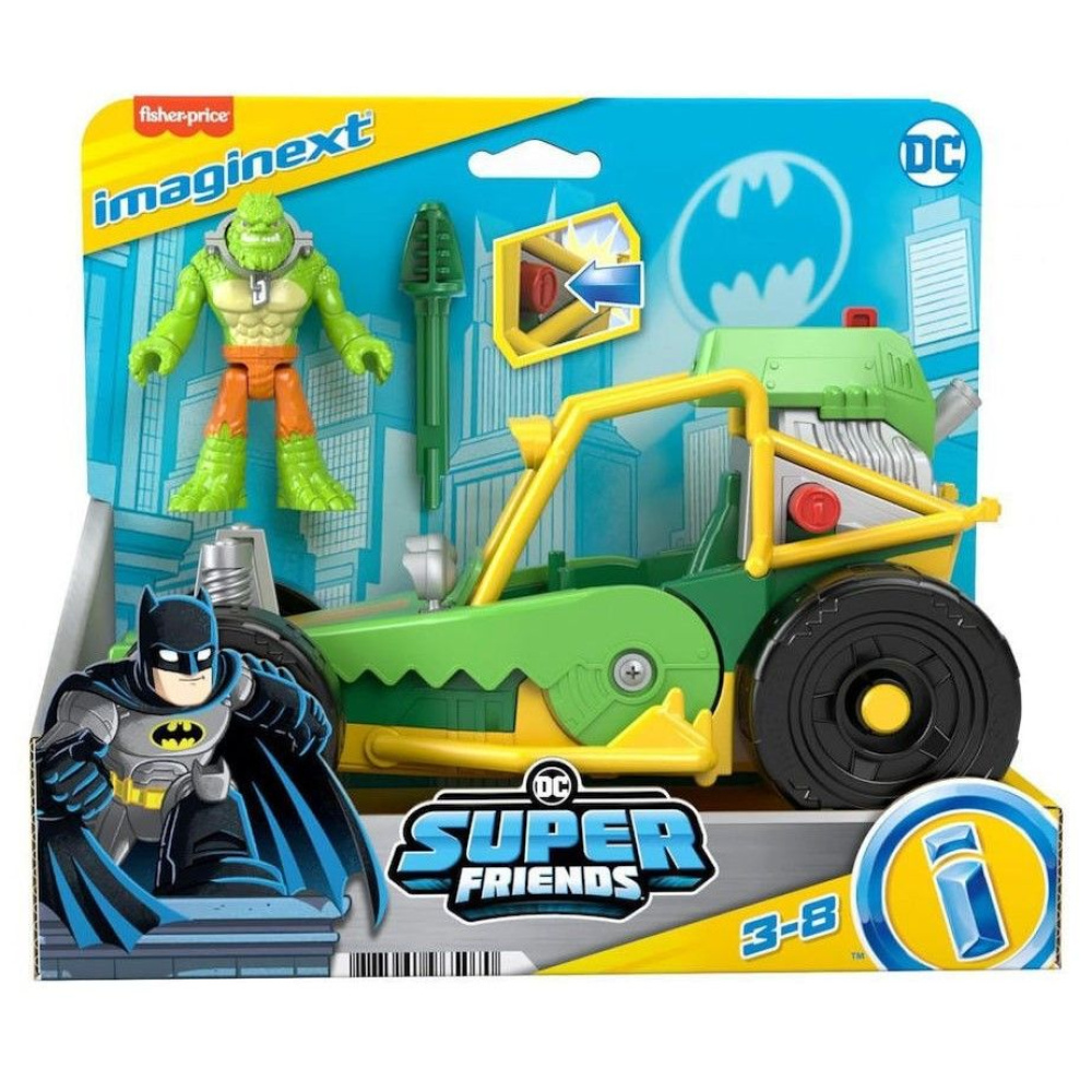 FISHER-PRICE - IMAGINEXT - BATMAN ΟΧΗΜΑΤΑ/ROBOT (DC SUPER FRIENDS KILLER CROC BUGGY ) - HML05