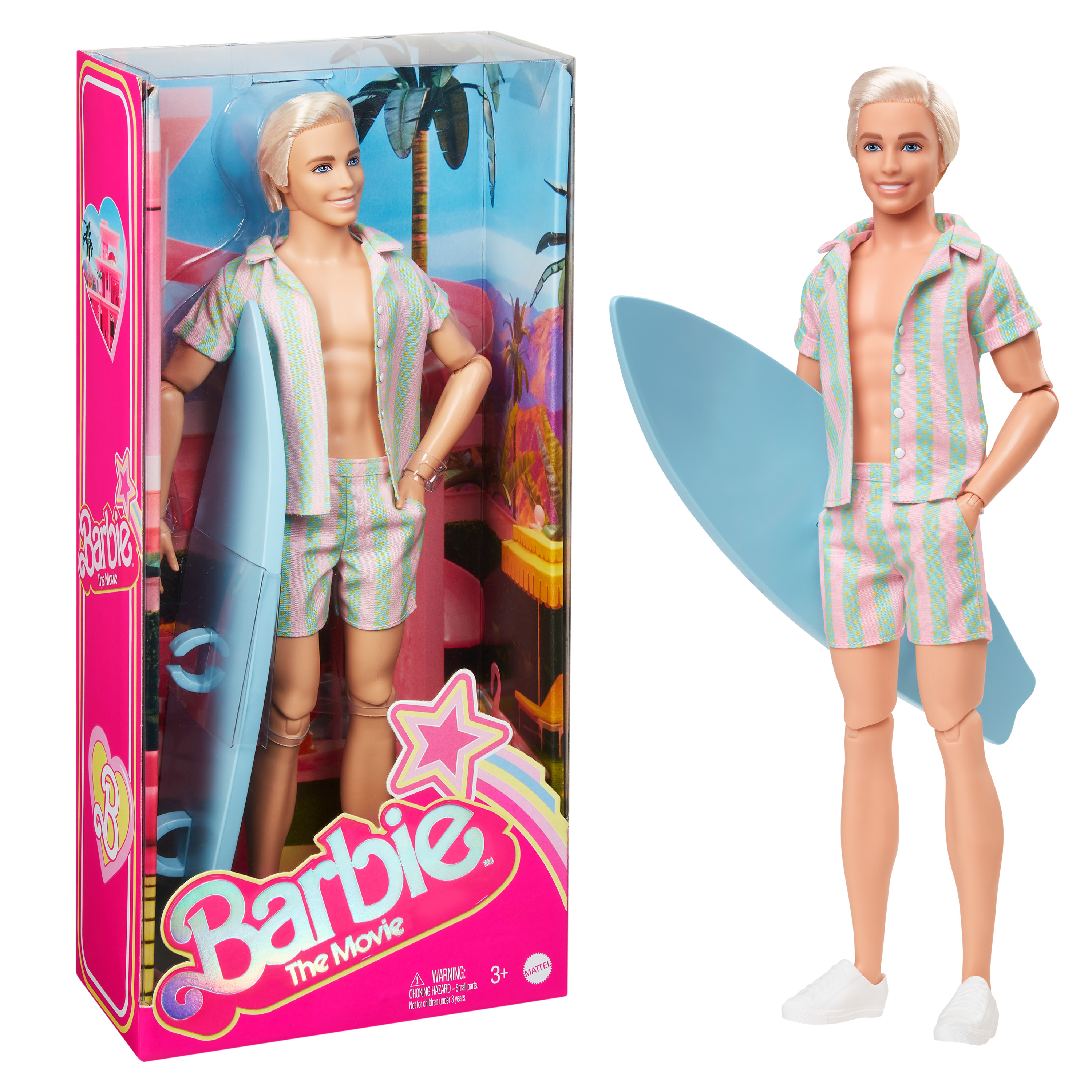 BARBIE MOVIE - KEN MOVIE STRIPE MATCHING SET - HPJ970