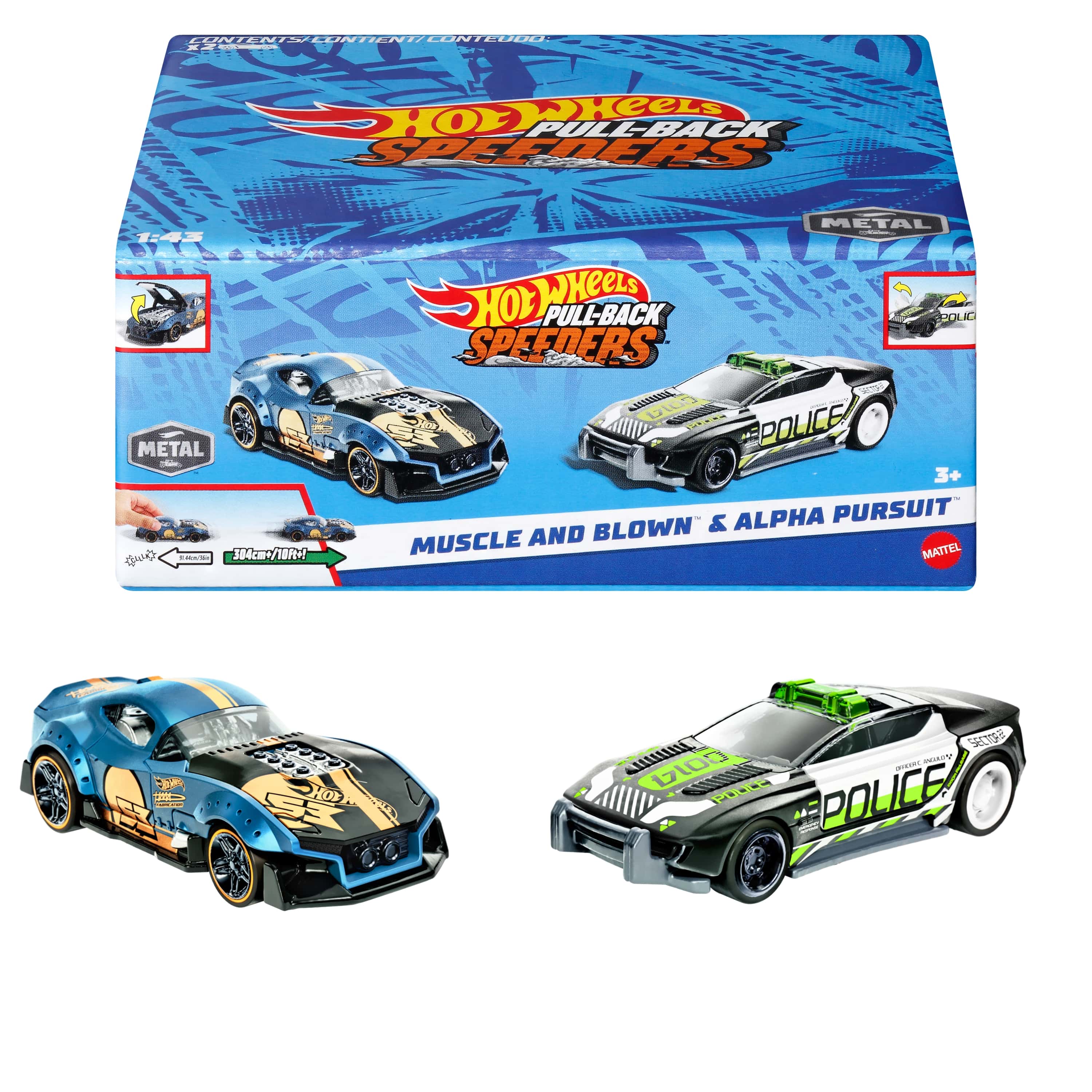HOT WHEELS PULL BACK - ΣΕΤ ΤΩΝ 2 - HWH53