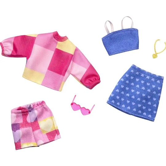 BARBIE ΜΟΔΕΣ - ΣΕΤ ΤΩΝ 2 ΡΟΥΧΩΝ - PINK   BLUE INSPIRED SKIRT - HRH42