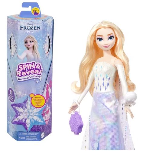 DISNEY PRINCESS FROZEN - SPIN   REVEAL ELSA - HTG25