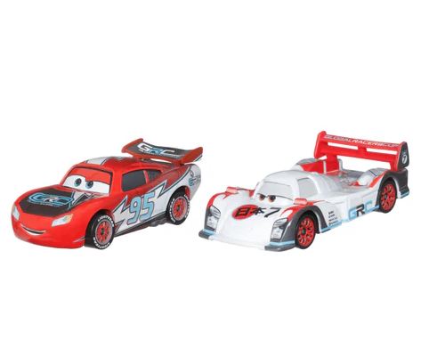 DISNEY PIXAR CARS - 2-PACK LIGHTNING MCQUEEN - SHU TODOROKI - HTX12