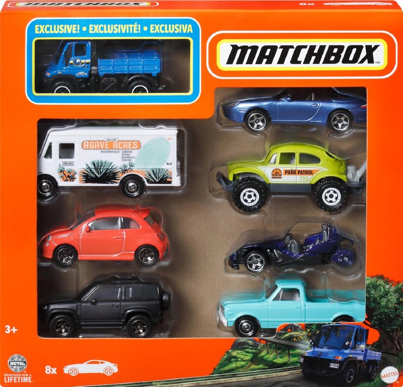 MATCHBOX - ΑΥΤΟΚΙΝΗΤΑΚΙΑ DIE-CAST ΣΕΤ ΤΩΝ 8 1:64 - HVR83