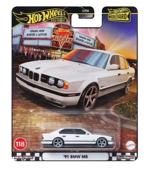 HOT WHEELS PREMIUΜ-BOULEVARD - 91 BMW M5 WHITE - JBL24