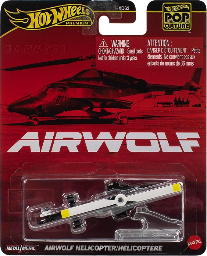 HOT WHEELS PREMIUM - POP CULTURE: AIRWOLF HELICOPTER - JBL56