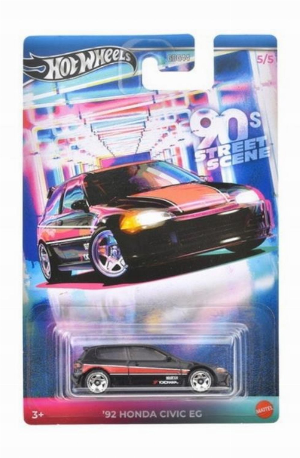 HOT WHEELS THEMED AUTO 90S STREET SCENE SERIES - 92 HONDA CIVIC EG ΌΧΗΜΑ ΠΑΙΧΝΙΔΙ JDY83 - JCB56