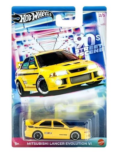 HOT WHEELS THEMED AUTO 90S STREET SCENE SERIES - MITSUBISHI LANCER EVOLUTION VI ΌΧΗΜΑ ΠΑΙΧΝΙΔΙ JDY