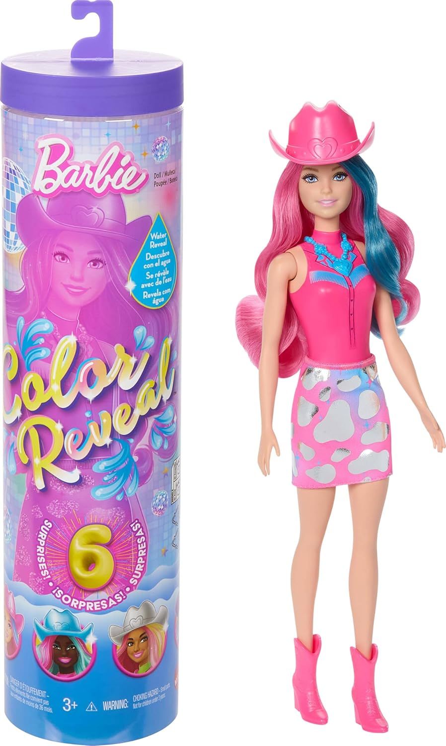 ?BARBIE COLOR REVEAL DISCO STAR SERIES ΚΟΥΚΛΑ ΜΕ ΕΚΠΛΗΞΕΙΣ - JCP02