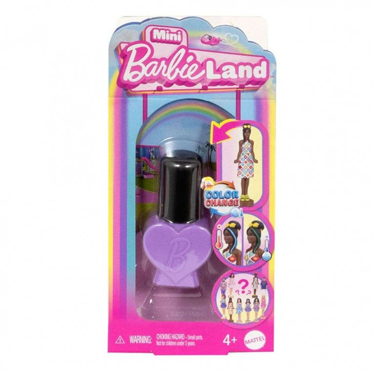 BARBIE MINI LAND FASHIONISTAS - ΒΕΡΝΙΚΙ ΝΥΧΙΩΝ 10 ΣΧΕΔΙΑ MINI ΚΟΥΚΛΑ 3,8ΕΚ. - JCP98