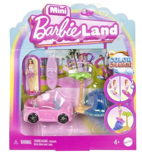 BARBIE BARBIELAND ΚΟΥΚΛΑ ΚΑΙ ΌΧΗΜΑ- MINI LAND BEACH VEH - JCR35