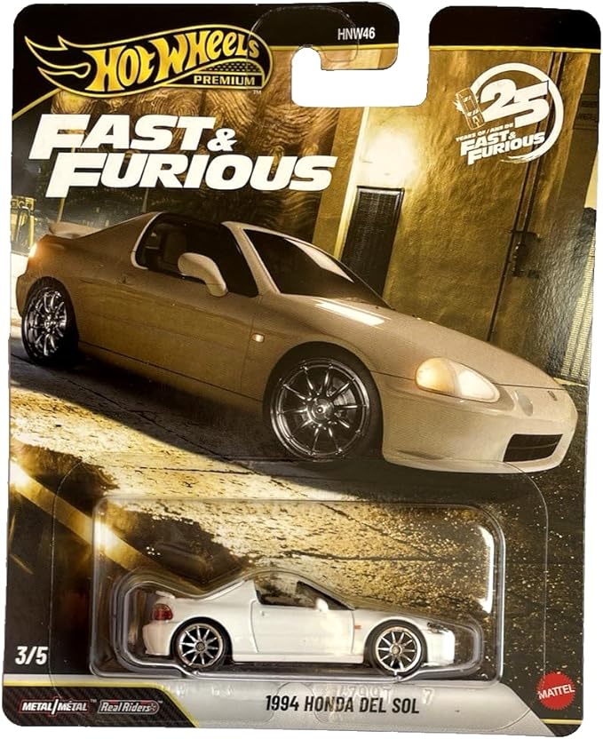 HOT WHEELS PREMIUM - FAST &amp; FURIOUS: 1994 HONDA DEL SOL - JHW63