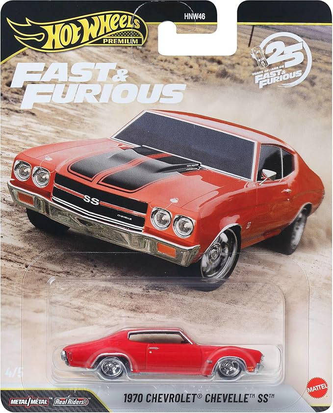 HOT WHEELS PREMIUM - FAST &amp; FURIOUS: 1970 CHEVROLET CHEVELLE SS - JHW73