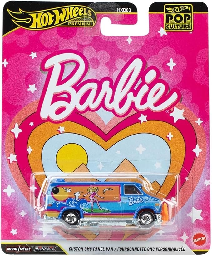 HOT WHEELS PREMIUM - POP CULTURE: BARBIE CUSTOM GMC PANEL VAN - JHW98