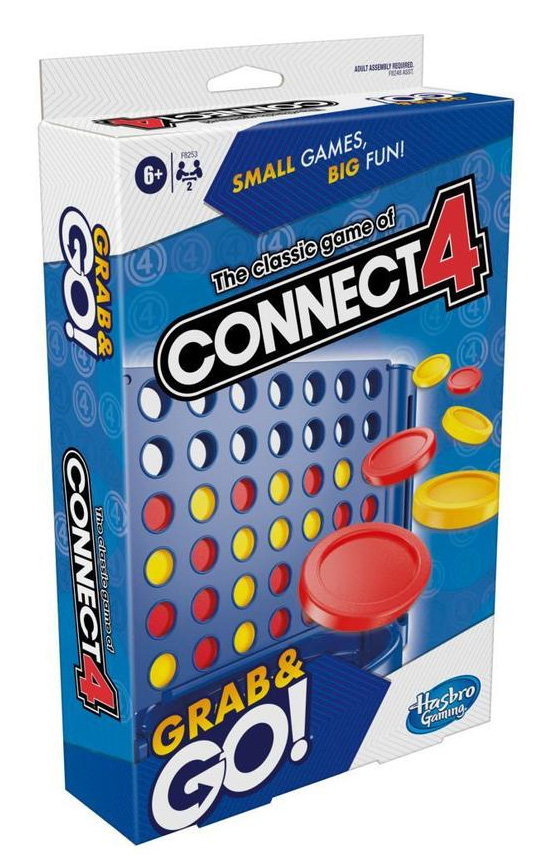 HASBRO CONNECT 4: GRAB AND GO - BOARD GAME (GREEK LANGUAGE) (F8253)