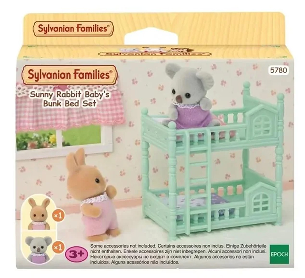 SYLVANIAN FAMILIES SUNNY RABBIT BABYS BUNK BED SET