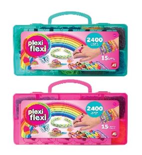 PLEXI FLEXI ΘΗΚΗ ΜΕ 2400 ΛΑΣΤΙΧΑΚΙΑ   15 ΑΞΕΣΟΥΑΡ (2 ΧΡΩΜΑΤΑ - ΤΥΧΑΙΑ ΕΠΙΛΟΓΗ)