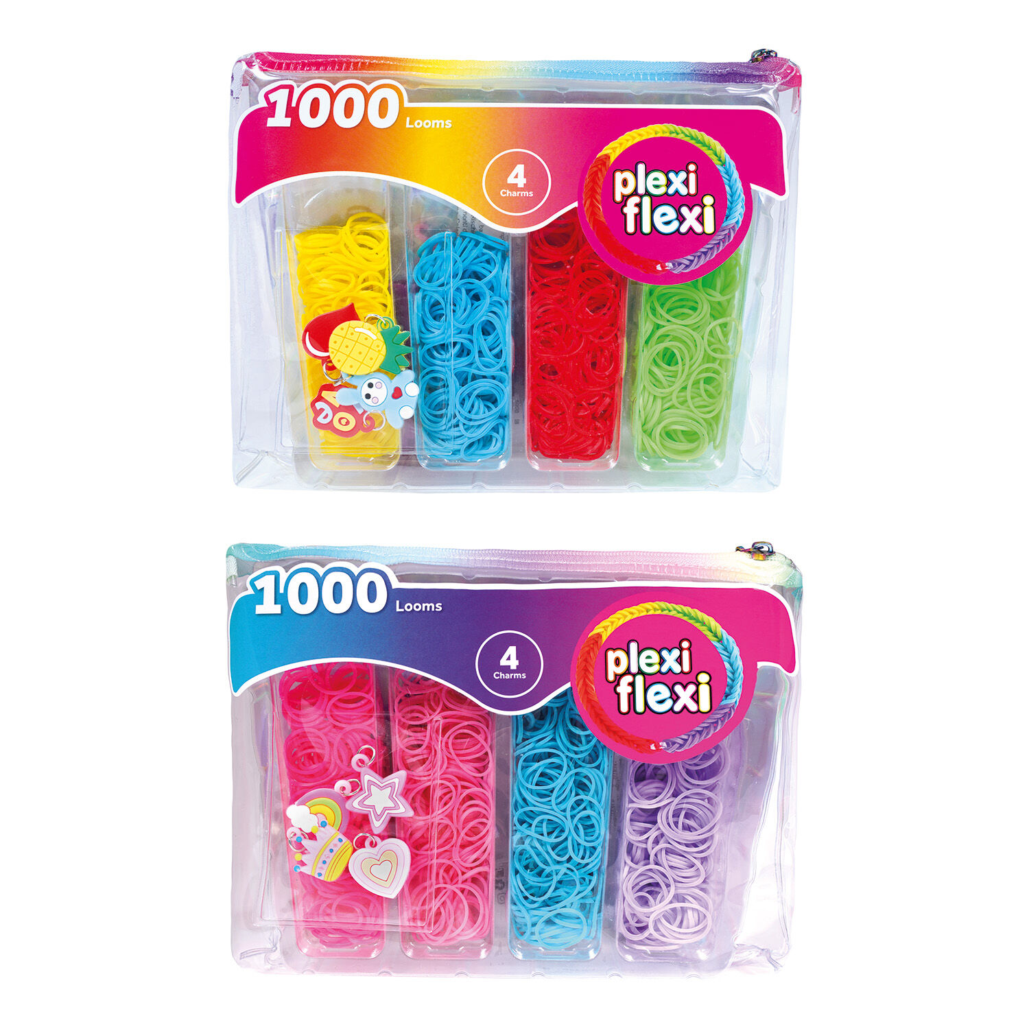 PLEXI FLEXI ΤΣΑΝΤΑΚΙ 1000 ΛΑΣΤΙΧΑΚΙΑ &amp; 4 ΑΞΕΣΟΥΑΡ (2 ΣΧΕΔΙΑ - ΤΥΧΑΙΑ ΕΠΙΛΟΓΗ)