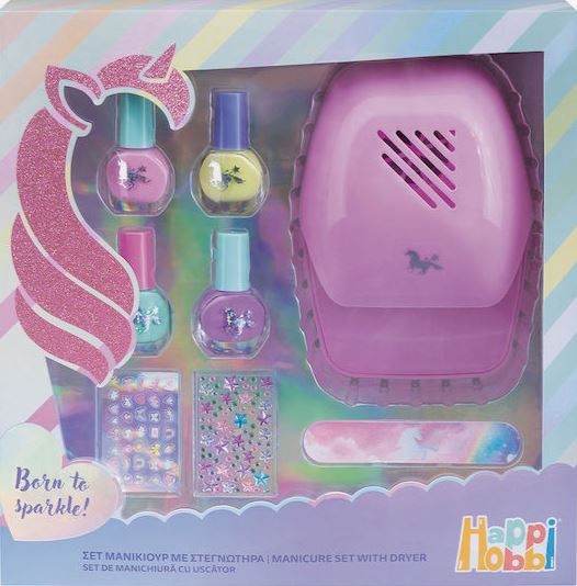 HAPPIHOBBI ΣΕΤ ΜΑΝΙΚΙΟΥΡ ΜΕ ΣΤΕΓΝΩΤΗΡΑ