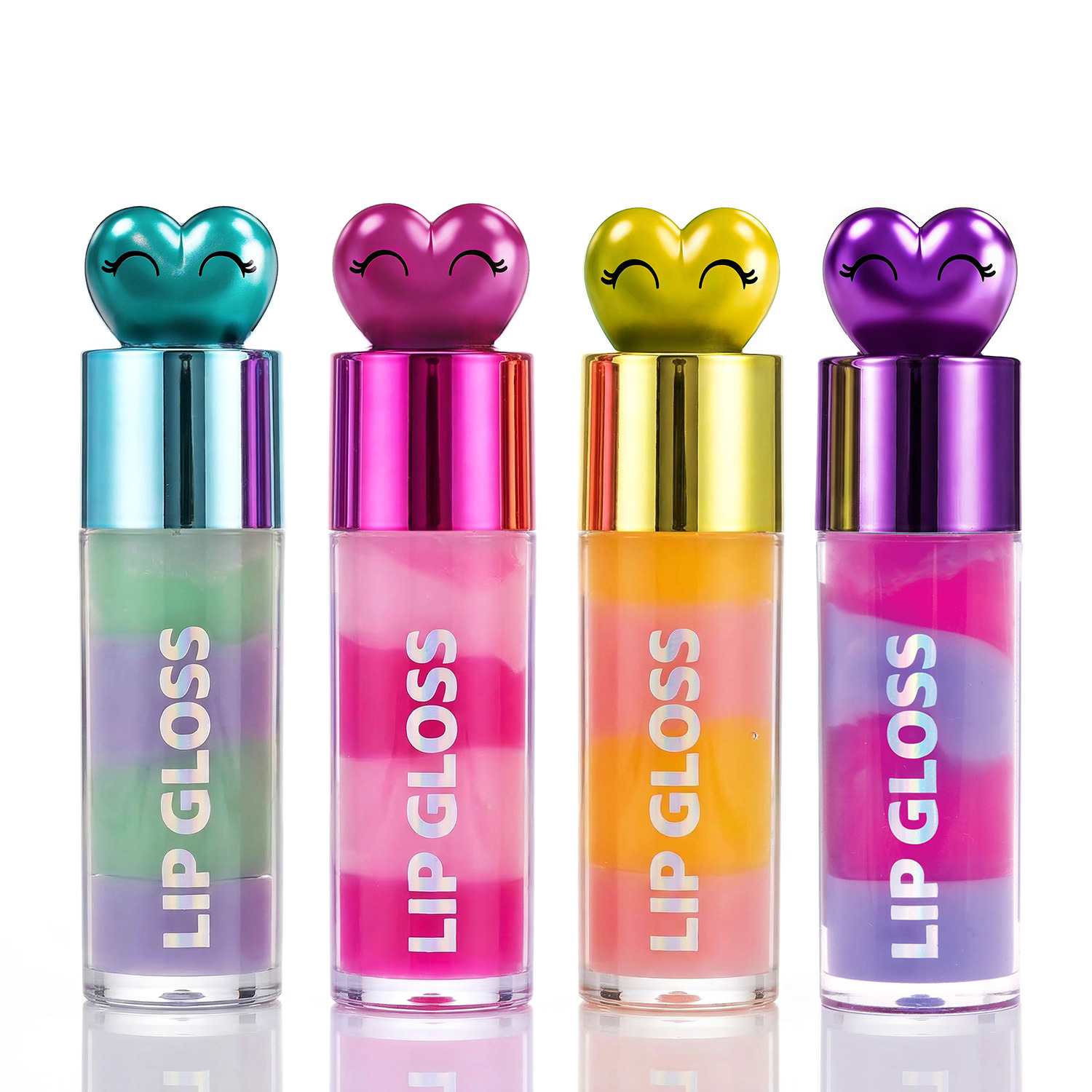 HAPPIHOBBI LIP GLOSS SPARKLE LOVE (4 ΣΧΕΔΙΑ - ΤΥΧΑΙΑ ΕΠΙΛΟΓΗ)