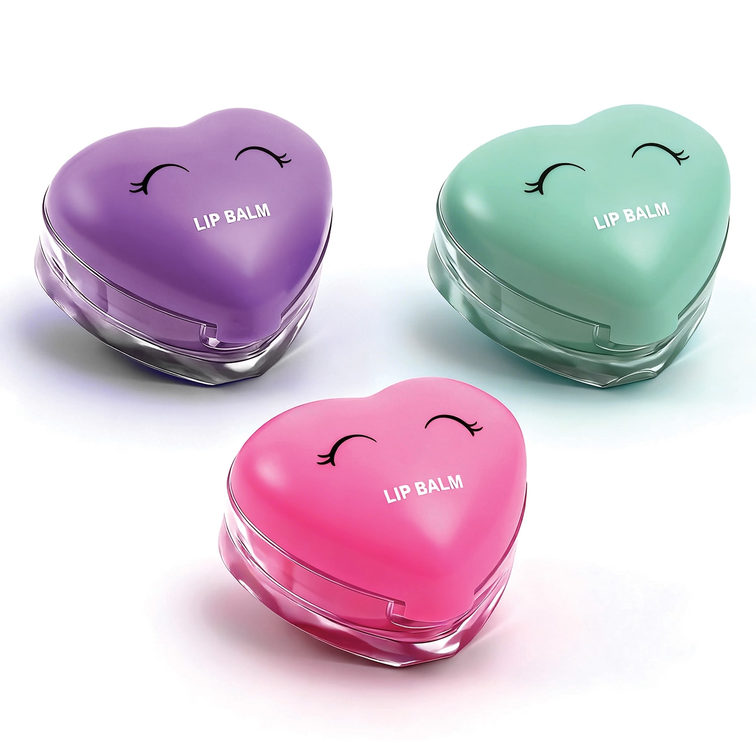 HAPPIHOBBI LIP BALM SPARKLE LOVE (3 ΣΧΕΔΙΑ - ΤΥΧΑΙΑ ΕΠΙΛΟΓΗ)