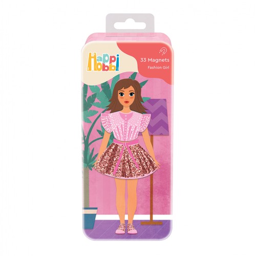 HAPPIHOBBI MAGNET TINS : FASHION GIRL