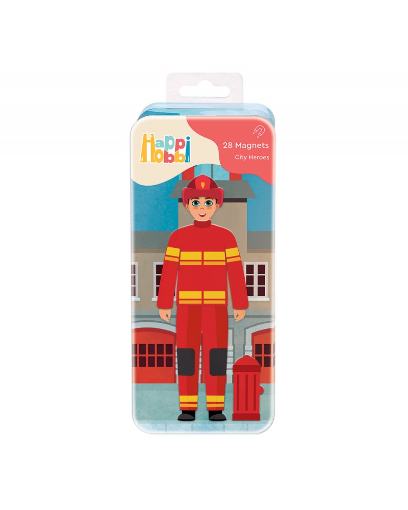 HAPPIHOBBI MAGNET TINS : CITY HEROES