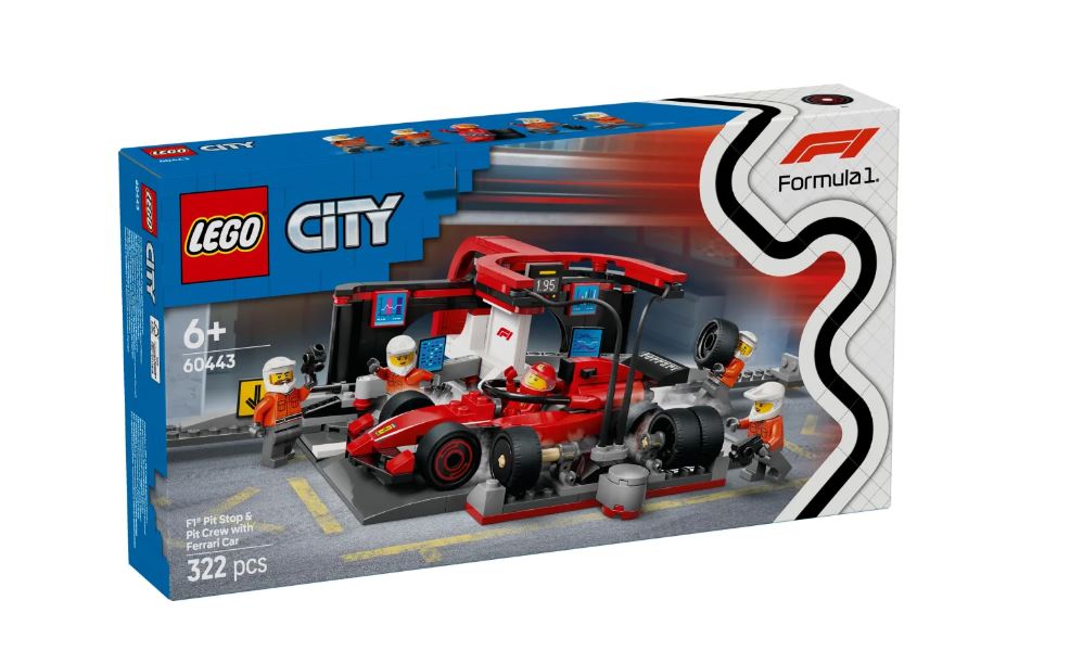 LEGO® CITY: F1® PIT STOP   PIT CREW WITH FERRARI CAR