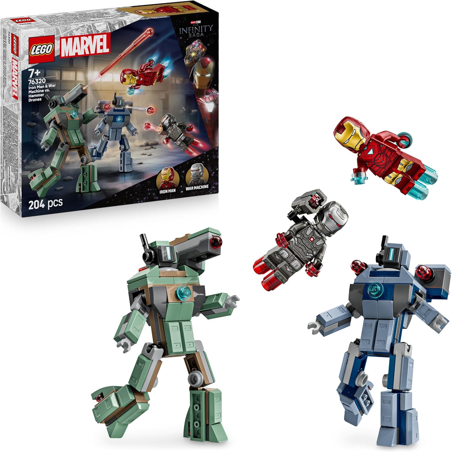 LEGO® SUPER HEROES: IRON MAN &amp; WAR MACHINE VS. HAMMER DRONES