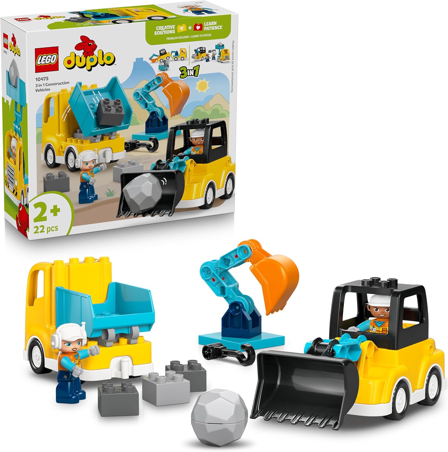 LEGO® DUPLO®: 3 IN 1 CONSTRUCTION VEHICLES
