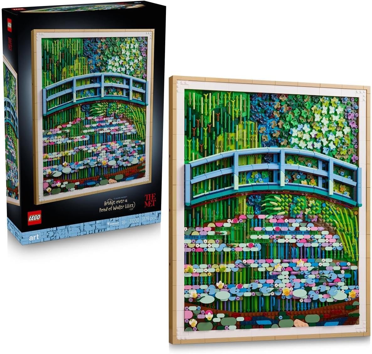 LEGO® ART: CLAUDE MONET – BRIDGE OVER A POND OF WATER LILIES