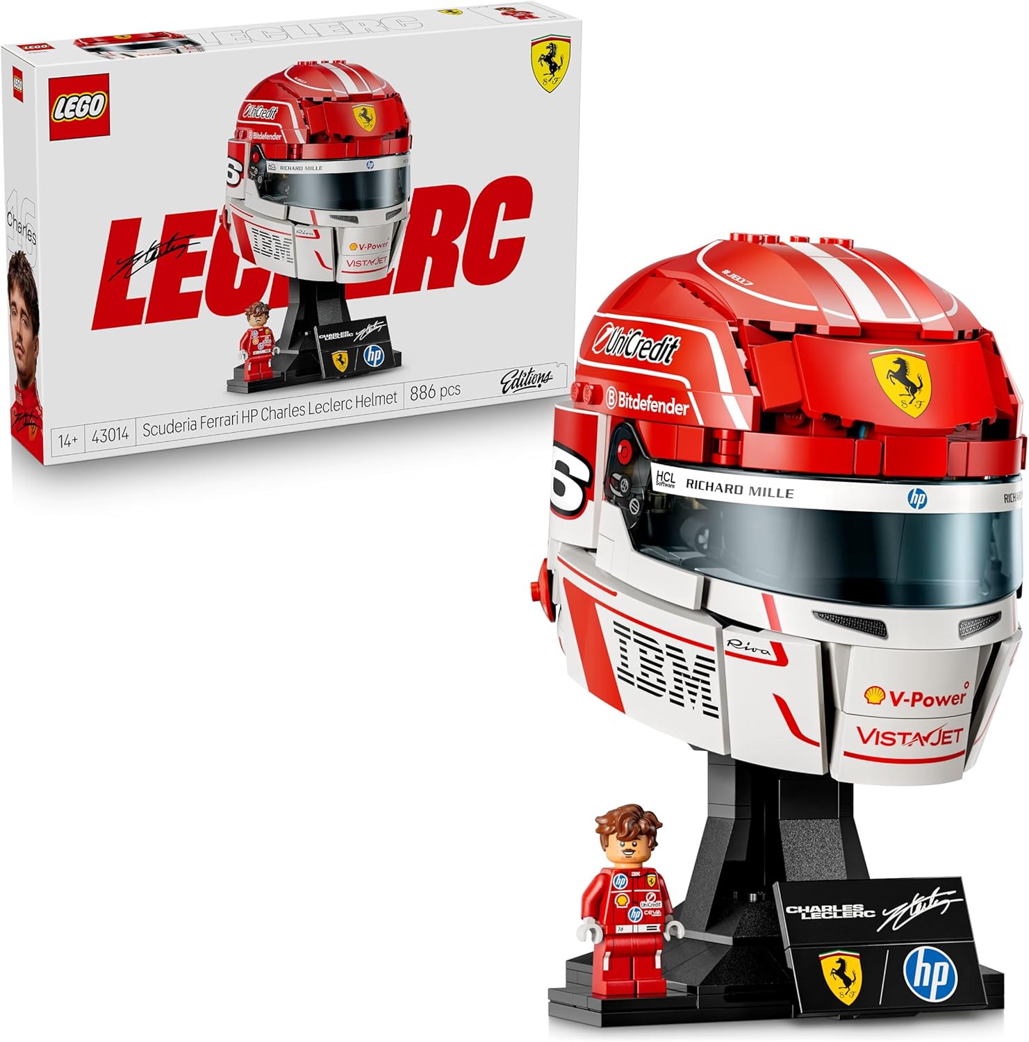 LEGO® EDITIONS: SCUDERIA FERRARI HP CHARLES LECLERC HELMET