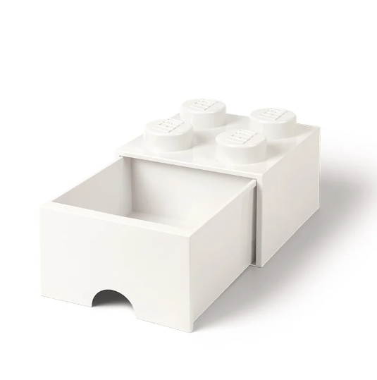 LEGO® ΚΟΥΤΙ ΑΠΟΘΗΚΕΥΣΗΣ ΤΕΤΡΑΓΩΝΟ ΑΣΠΡΟ ΣΥΡΤΑΡΩΤΟ - 40051735