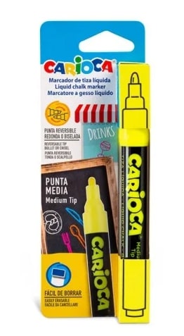 CARIOCA ΜΑΡΚΑΔΟΡΟΣ ΥΓΡΗΣ ΚΙΜΩΛΙΑΣ ΚΙΤΡΙΝΟΣ (1 ΤΕΜ)