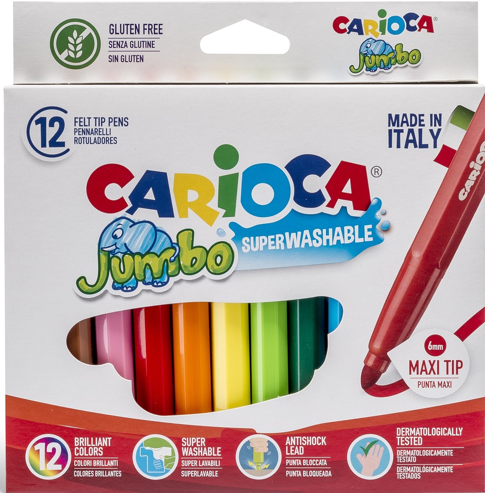 CARIOCA ΜΑΡΚΑΔΟΡΟΙ JUMBO BOX (12ΧΡ)