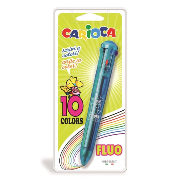 CARIOCA ΣΤΥΛΟ ΜΕ 10 ΧΡΩΜΑΤΑ FLUO