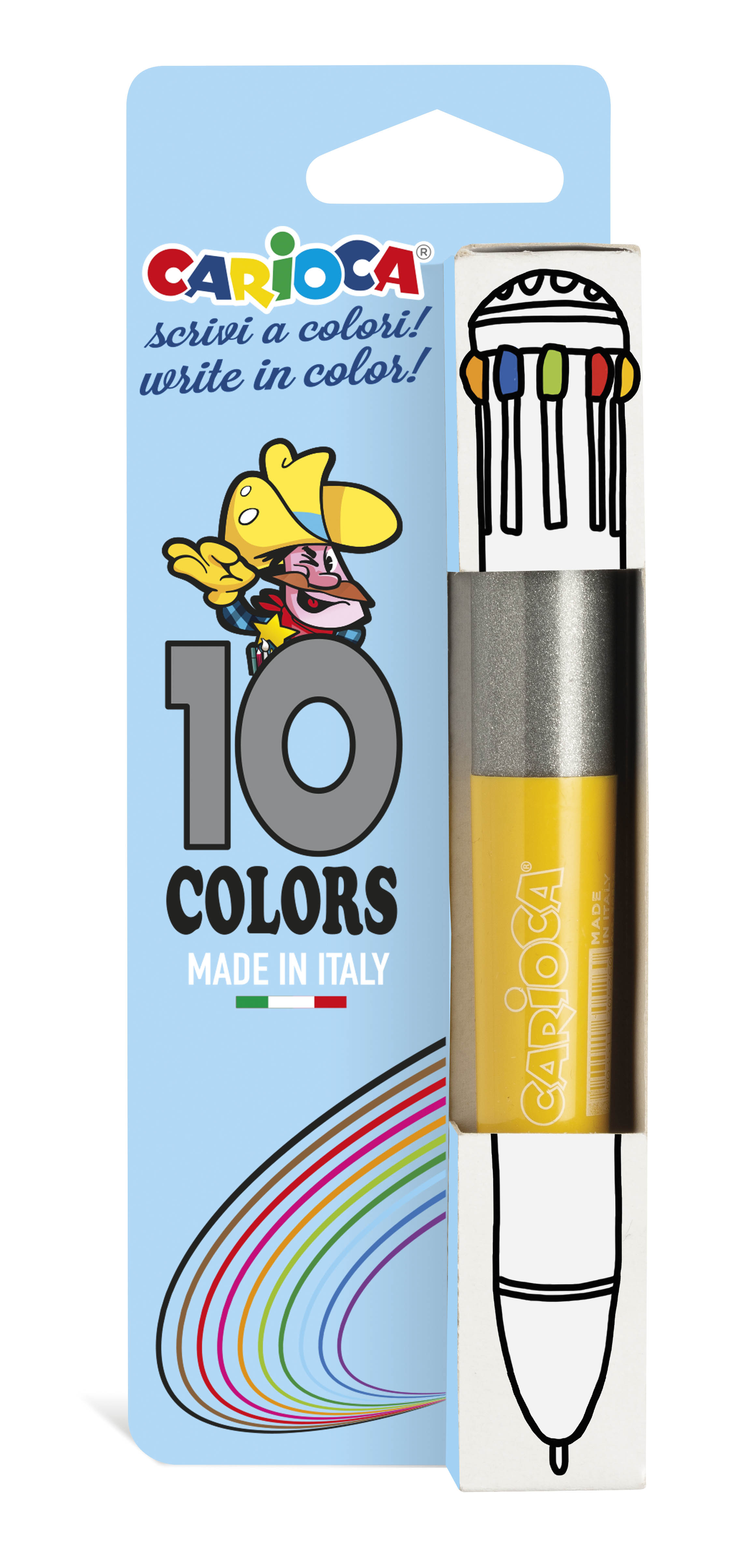 CARIOCA ΣΤΥΛΟ ΜΕ 10 ΧΡΩΜΑΤΑ