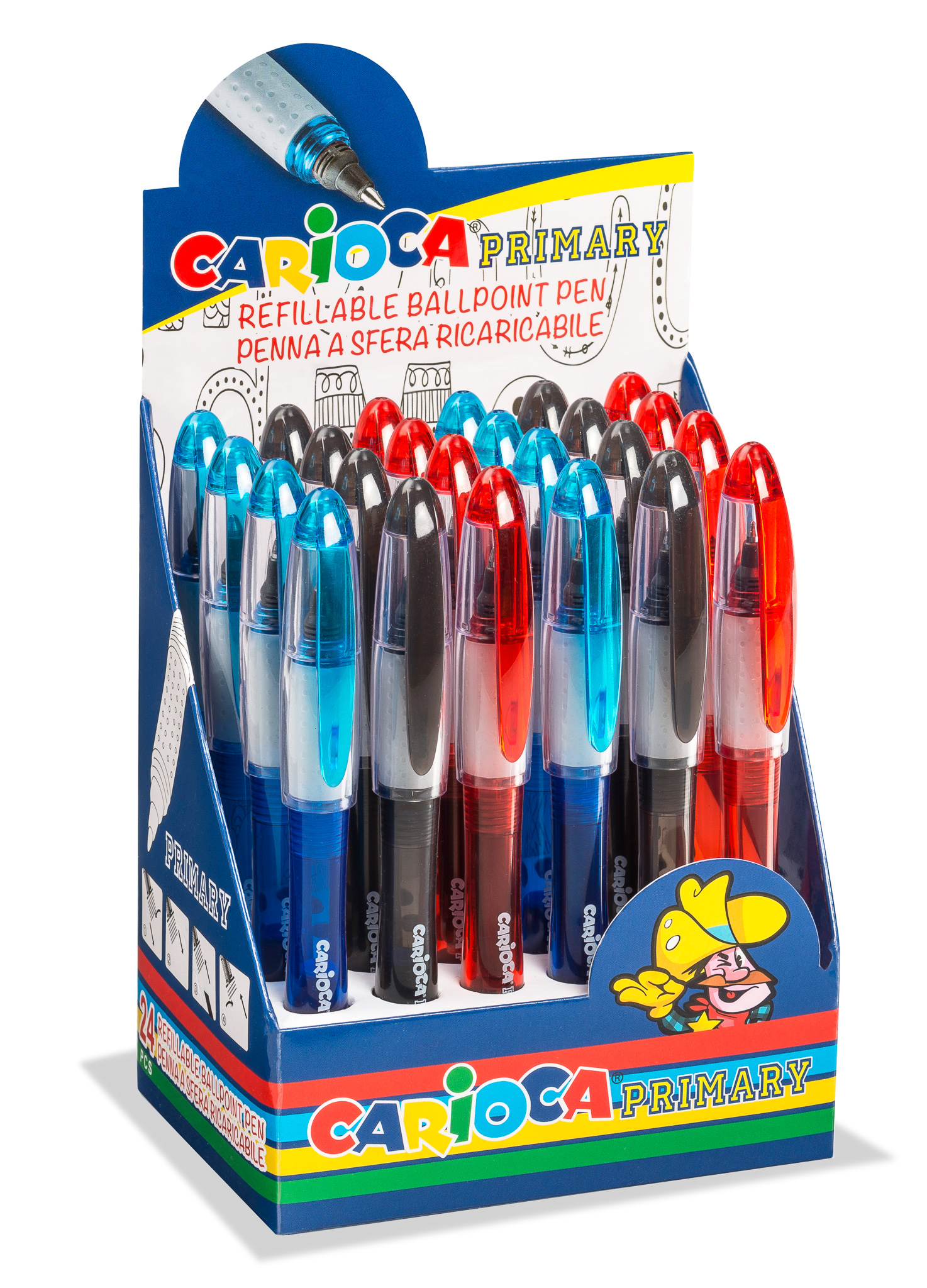 CARIOCA ΣΤΥΛΟ PRIMARY (DISPLAY 24 ΤΕΜ - 3 ΧΡ)