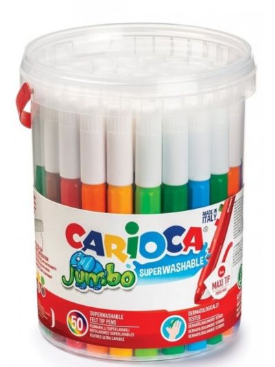 CARIOCA ΜΑΡΚΑΔΟΡΟΙ JUMBO BOX (50 ΧΡ)