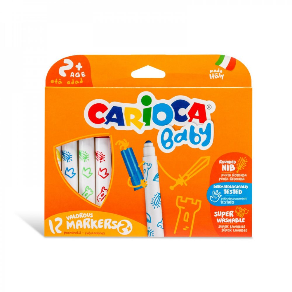 CARIOCA ΜΑΡΚΑΔΟΡΟΙ BABY ΠΡΟΣΧΟΛ. ΗΛΙΚΙΑΣ 2+ (12ΧΡ)