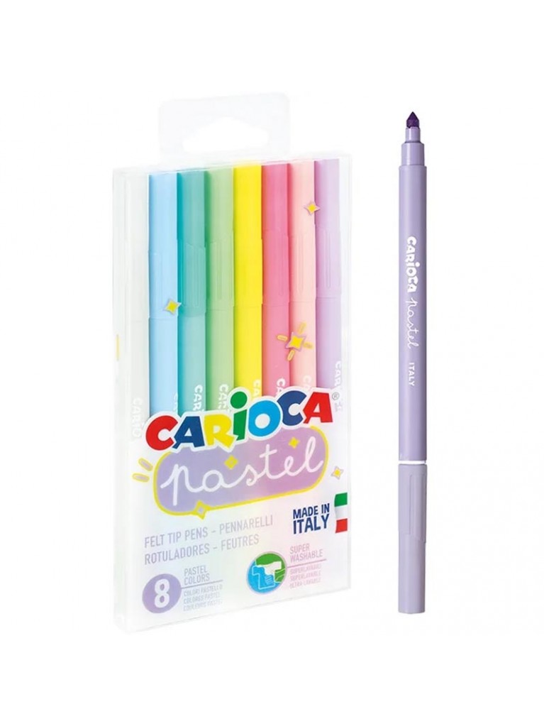 CARIOCA ΜΑΡΚΑΔΟΡΟΙ PASTEL (8ΧΡ)