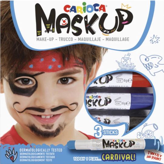 CARIOCA ΜΑΡΚΑΔΟΡΟΙ ΠΡΟΣΩΠΟΥ MASK UP CARNIVAL (3 TEM)