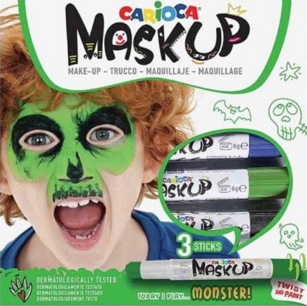 CARIOCA ΜΑΡΚΑΔΟΡΟΙ ΠΡΟΣΩΠΟΥ MASK UP MONSTERS (3 TEM)