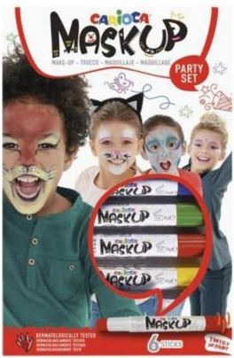CARIOCA ΜΑΡΚΑΔΟΡΟΙ ΠΡΟΣΩΠΟΥ MASK UP PARTY SET (6 ΤΕΜ)